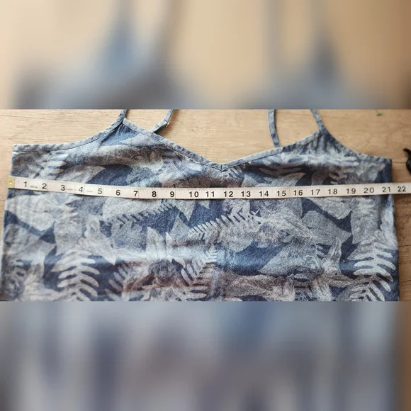 INC International Concepts Linen Blend Asymmetrical Tank Top XL - Picture 5 of 5